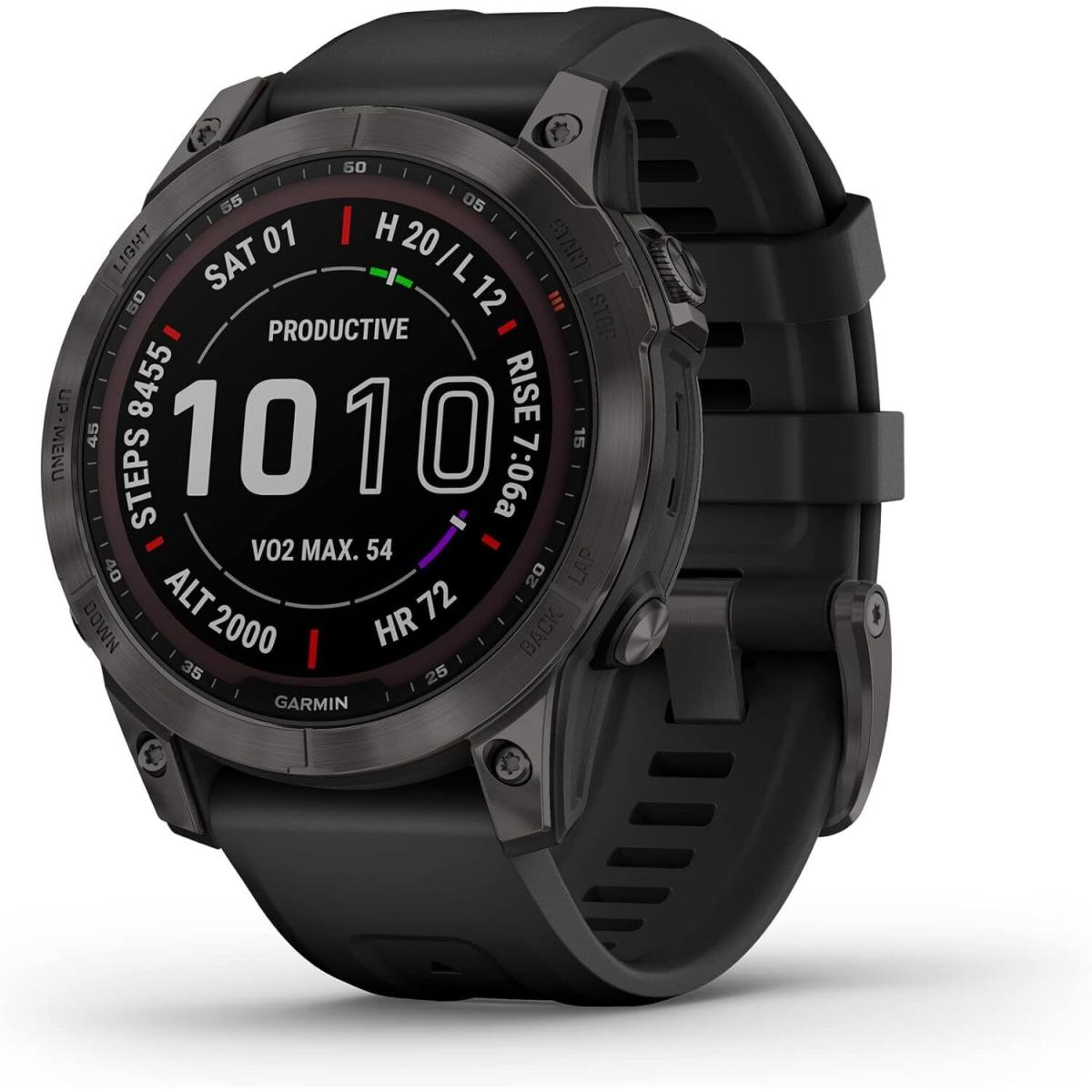 Garmin Fenix 7X Sapphire Solar Edition Smartwatch Solar Charging Capabilities