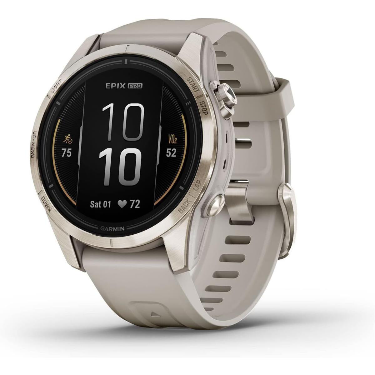 Garmin Epix Pro (gen 2) Epix Pro Gen 2 42mm Sapphire Edition High Performance Smartwatch Soft Gold