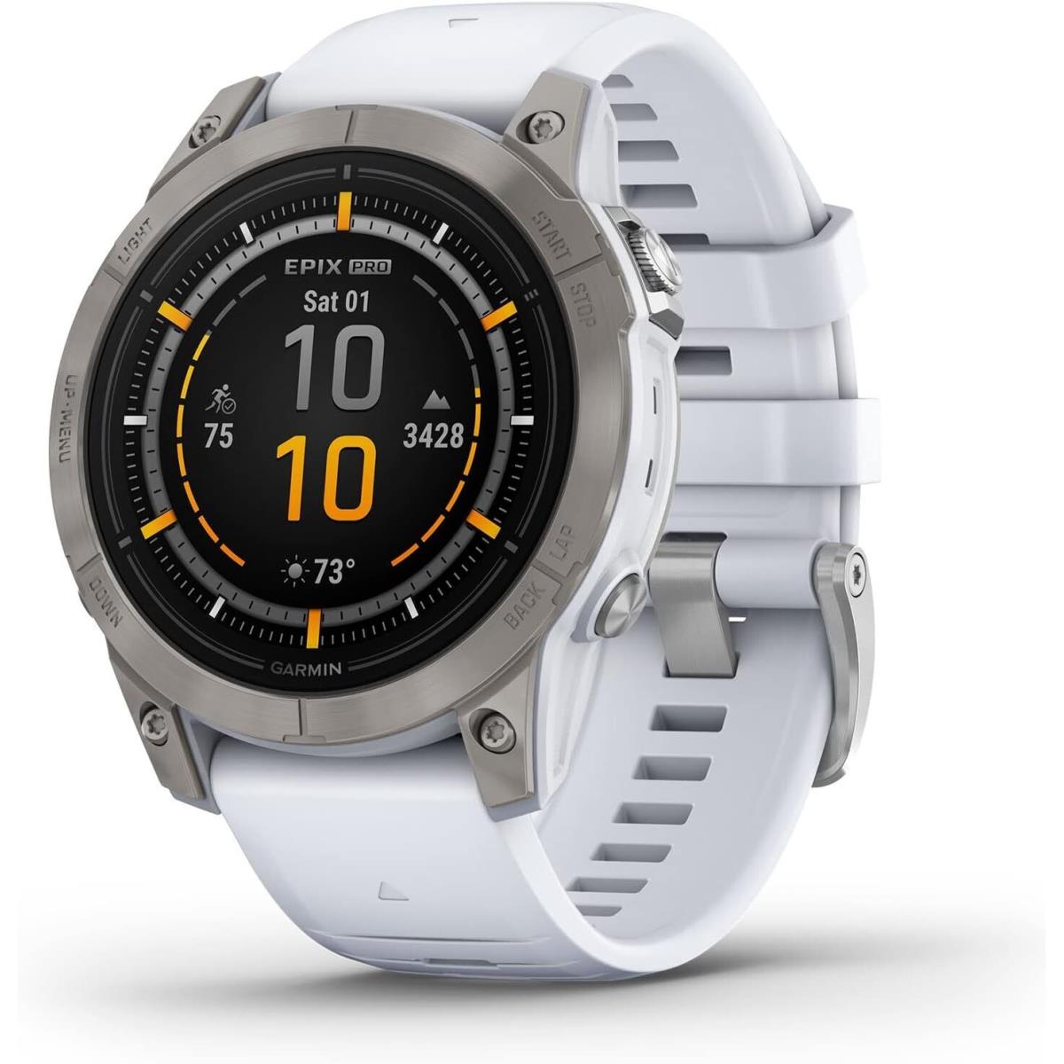 Garmin Epix Pro (gen 2) 47mm Sapphire Edition Epix Pro Gen 2 47mm Sapphire Edition Advanced Training Smartwatch Whitestone