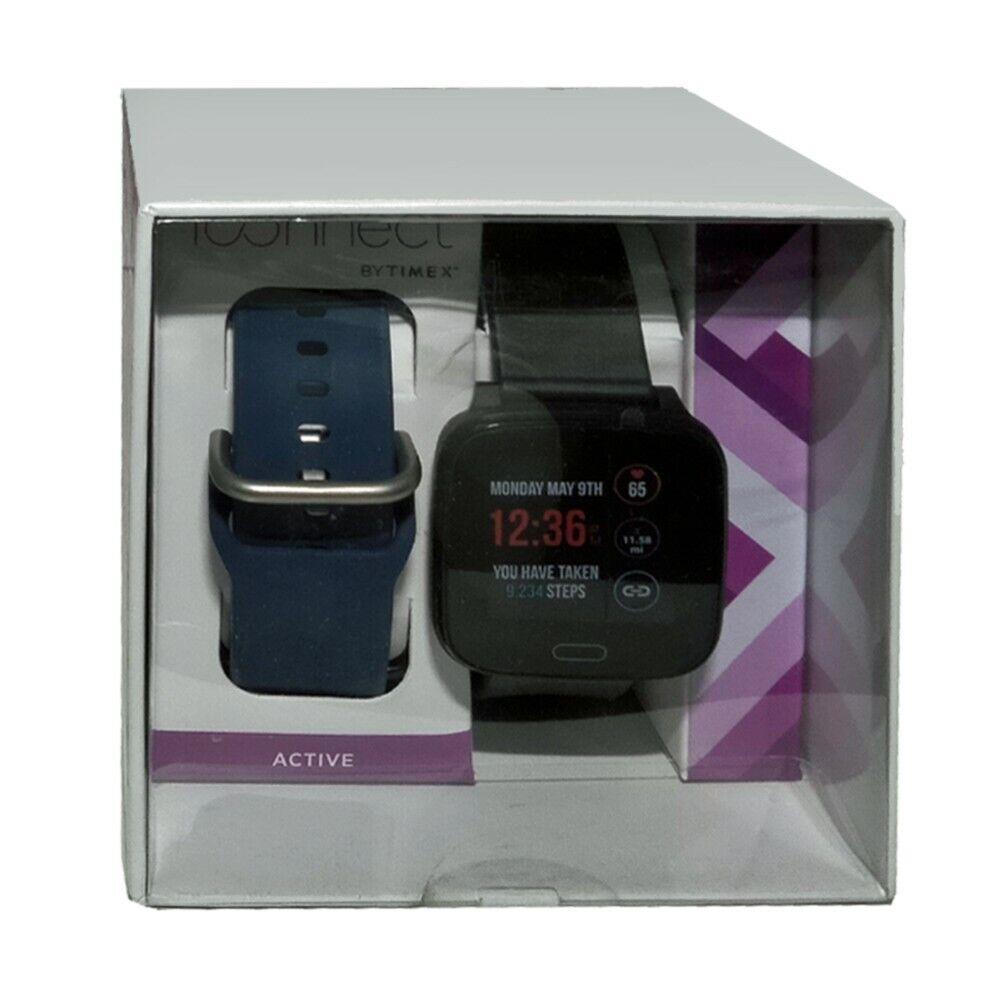 Iconnect By Timex l Active l 37mm Resin Strap Smartwatch l Includes Extra Band - Band: Black