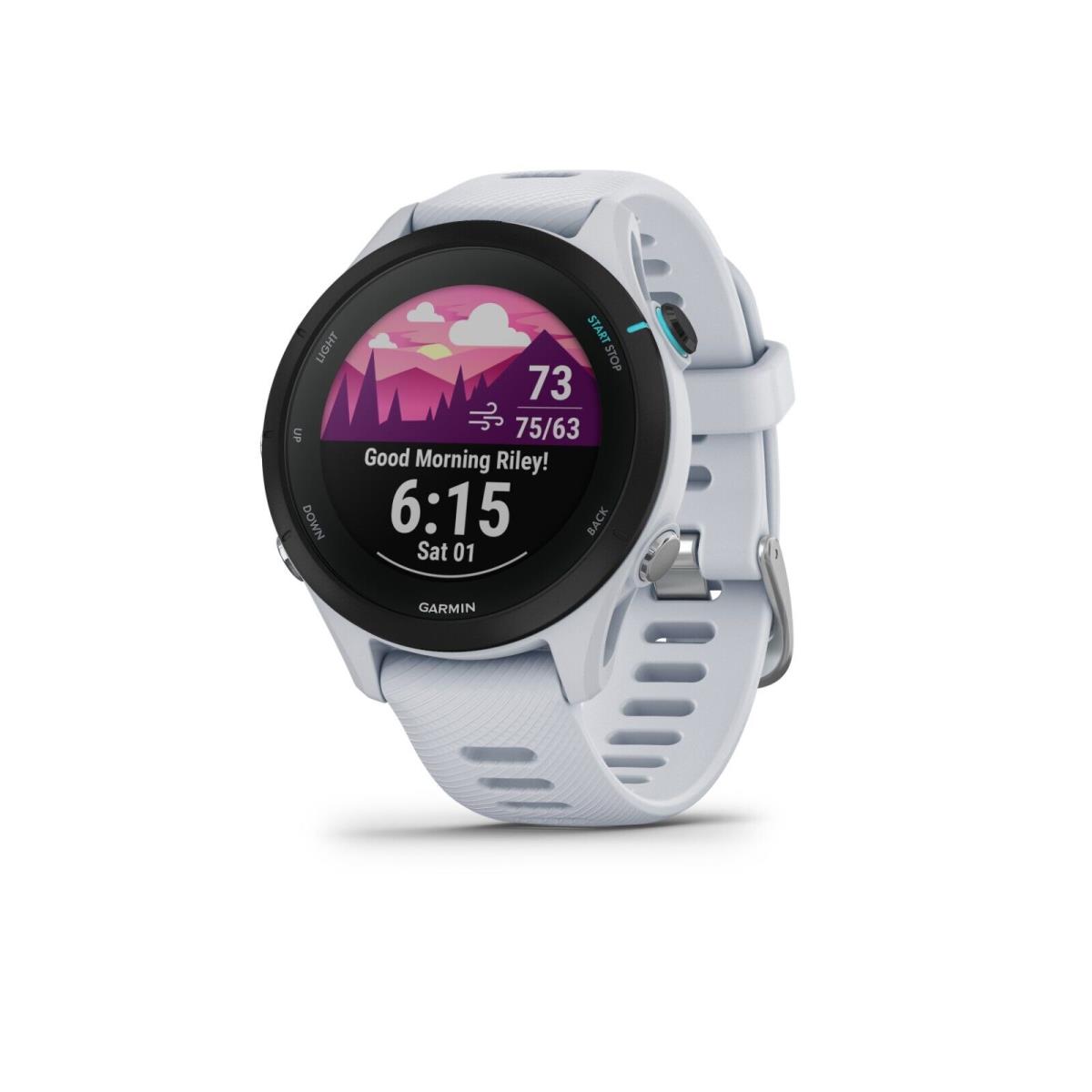 Garmin Forerunner 255S Music Gps Running Smartwatch Whitestone