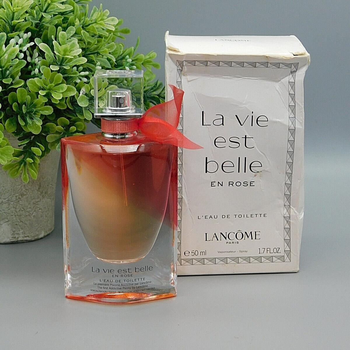 Lancome La Vie Est Belle En Rose L`eau de Toilette Spray 1.7 oz In White Box