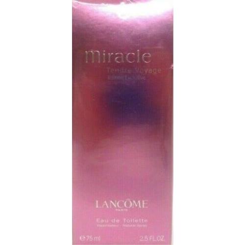 Lancome Miracle Tendre Voyage Eau DE Toilette Spray For Women 2.5 Oz / 75 ml