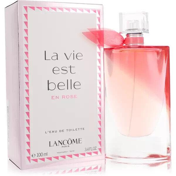 Lancome La Vie Est Belle EN Rose 3.4 oz L`eau de Toilette Spray Women