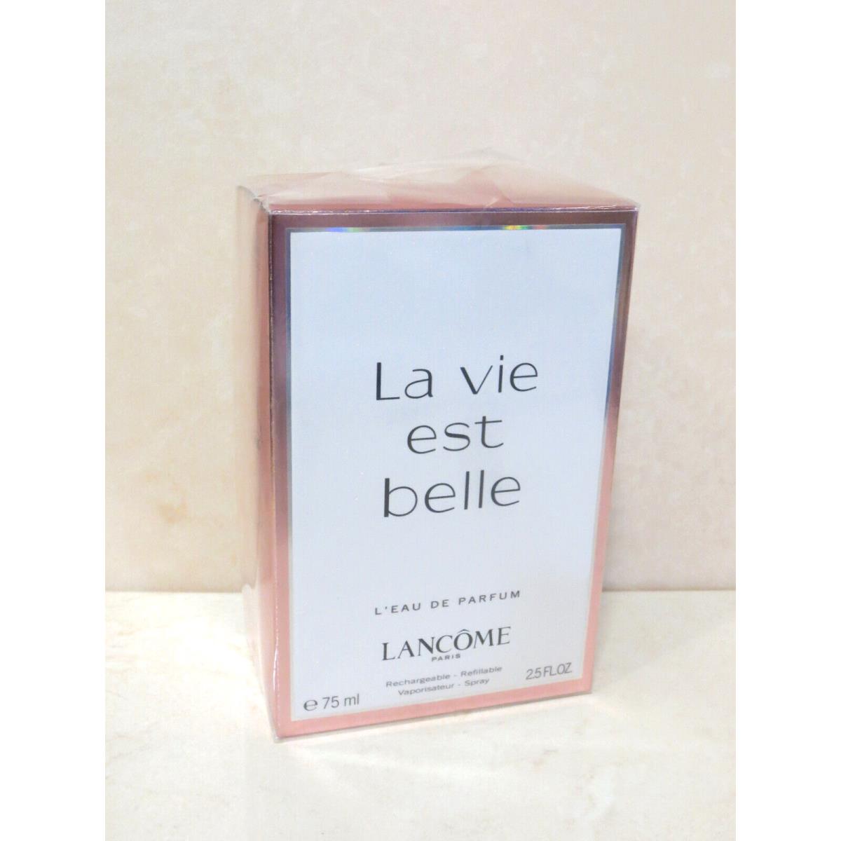 Lancome LA Vie Est Belle L`eau DE Parfum Refillable Spray 2.5 OZ Boxed