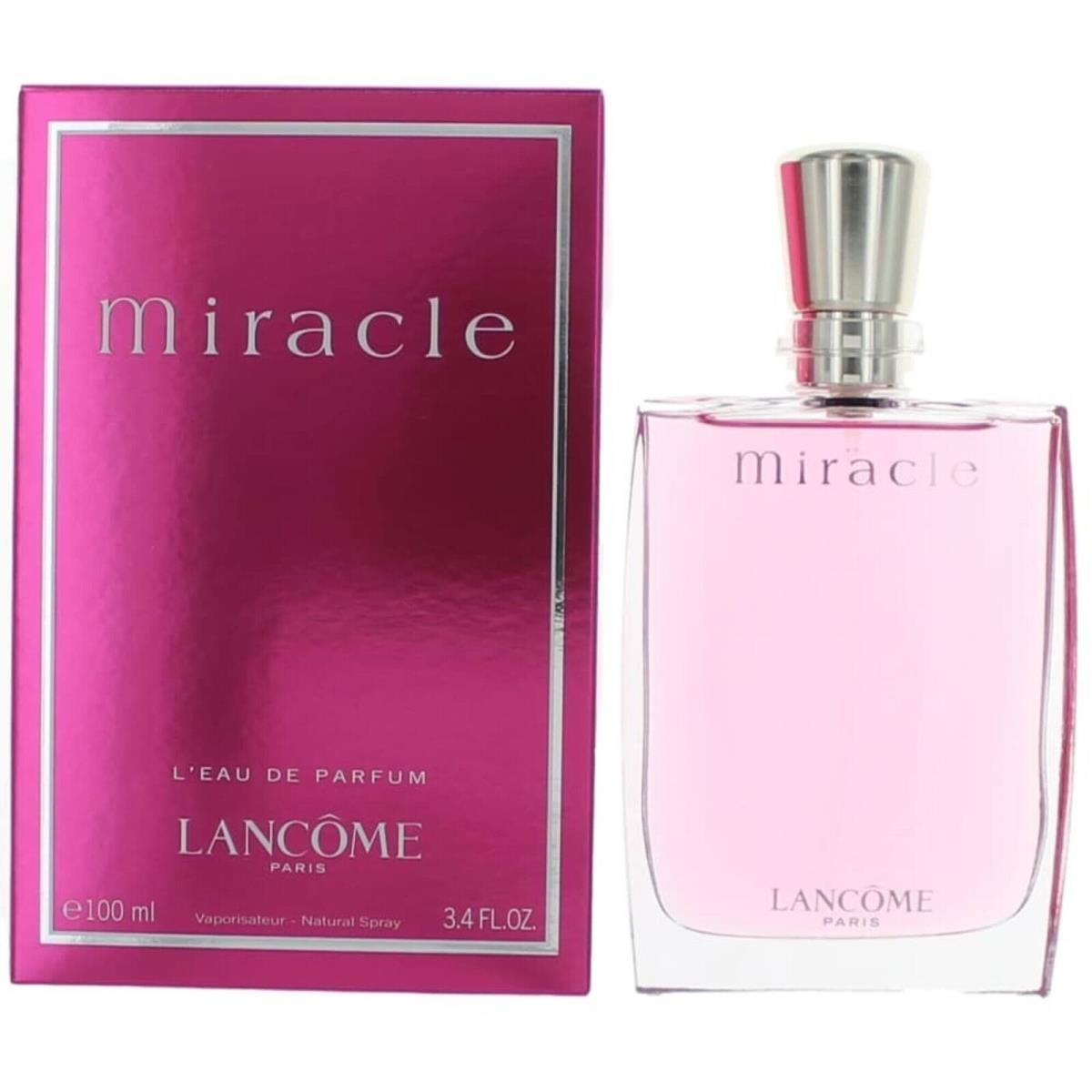 Lancome Women`s Eau De Parfum Spray Miracle Lychee and Freesia Top Notes 3.4 oz