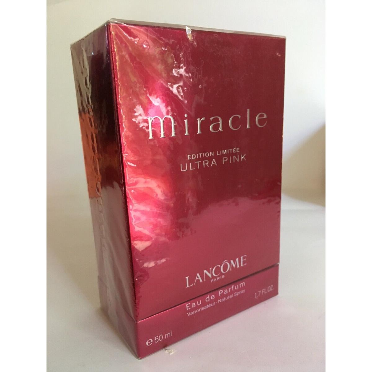 Lancome Miracle Ultra Pink 1.7oz Edp Spray Women Rare