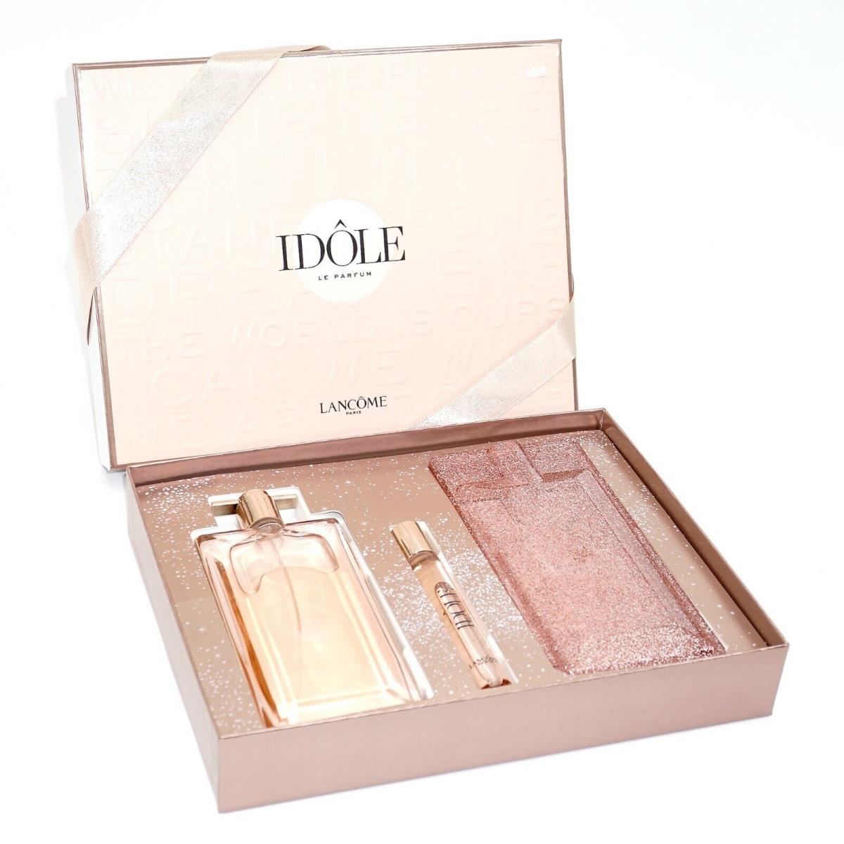 Lancome Idole 3 Pieces Gift Set Le Parfum Spray Rollerball Case