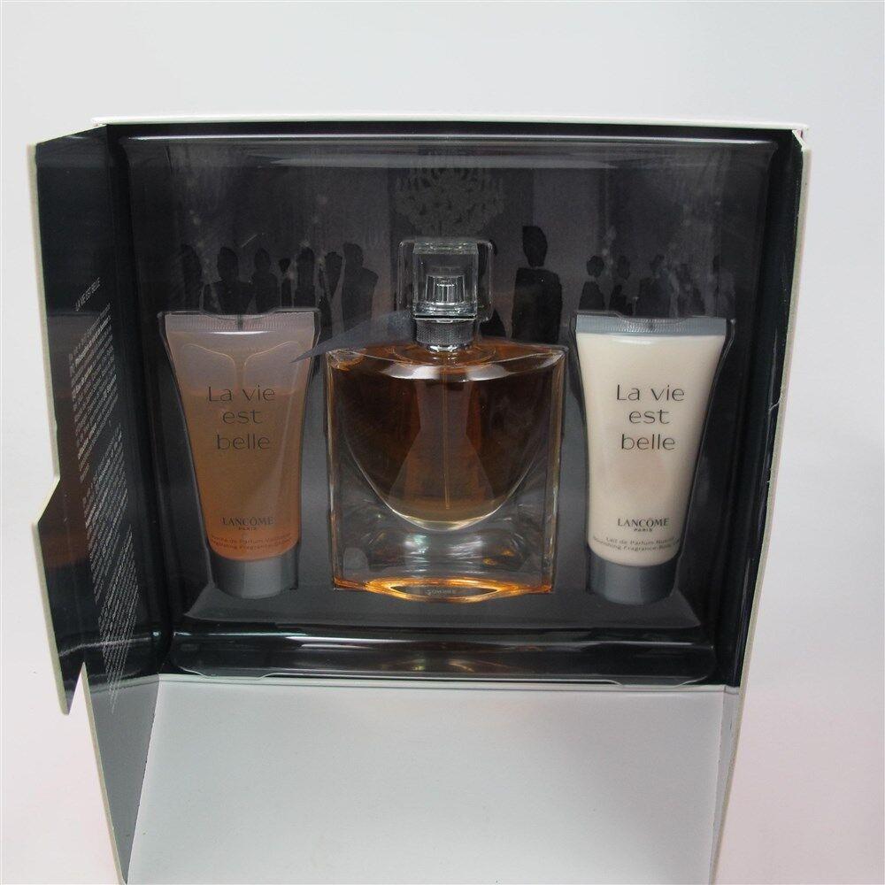 Lancome LA Vie Est Belle 3 Pc Set: 2.5 oz L`eau de Parfum Spray 1.7 oz Lotion Gel