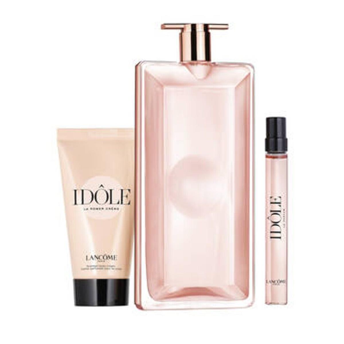 Lancome Idole 3 PC Gift Set W - 3.4 OZ Edp + 1.7OZ Body Lotion + 0.33OZ Edp Mini