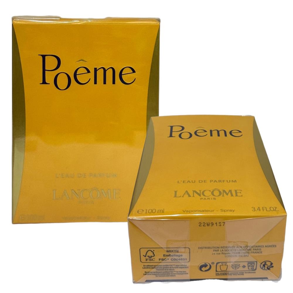 Poeme by Lancome 3.4 Oz./ 100 Ml. L`eau de Parfum Spray For Women in Box