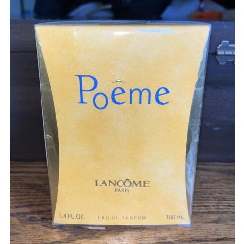 Lancome Poeme Eau De Parfum Vintage 100ml Splash 3.4oz 1995