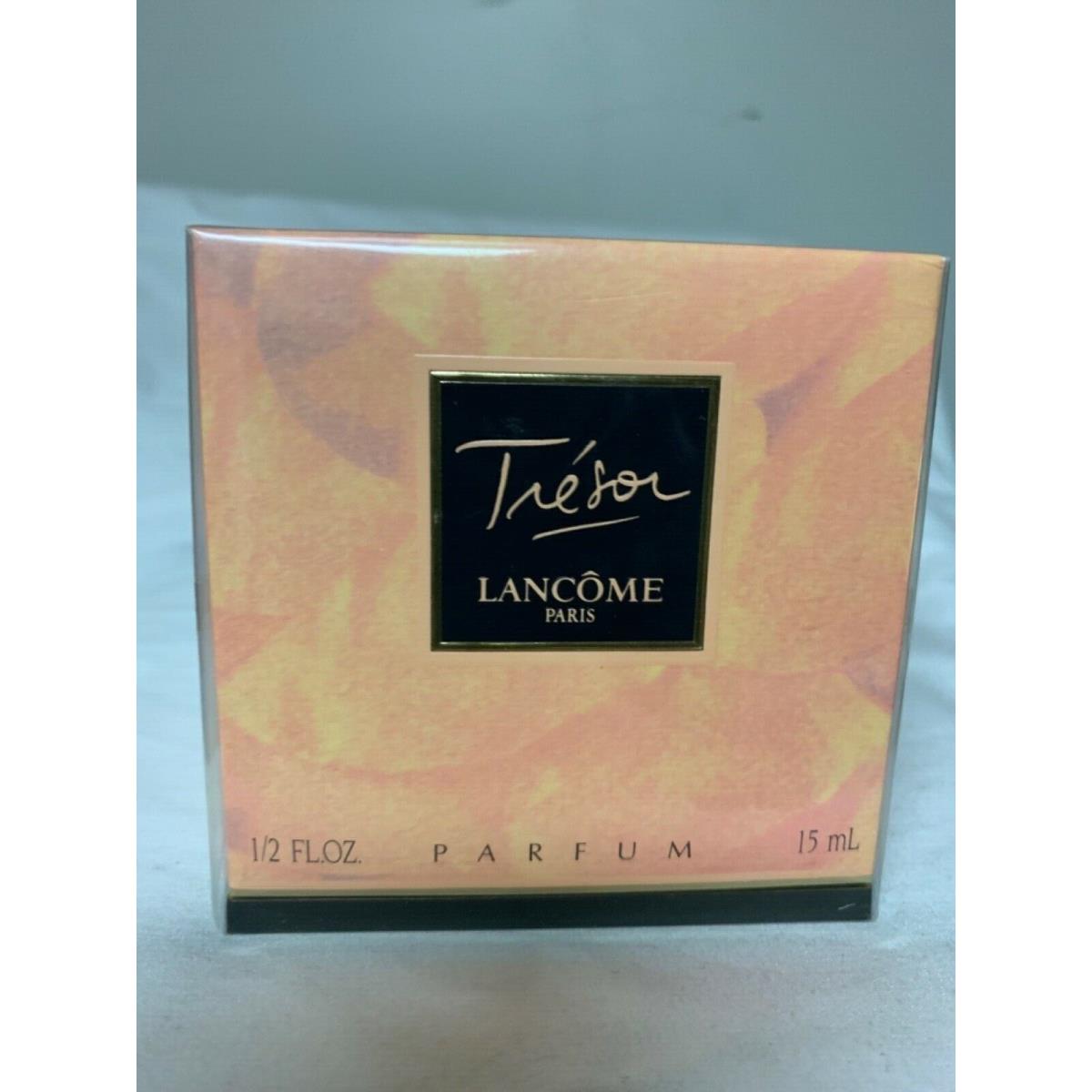 Lancome Tresor Lanc me Pure Parfum 15ml. Rare Vintage. Bottle. 1/2 oz