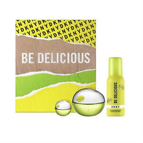 Dkny Be Delicious Eau De Parfum 3 Pcs Gift Set For Women