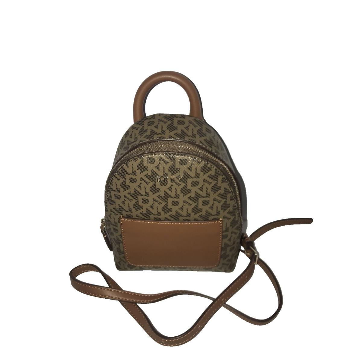 Dkny Brayanna Signature Brown Backpack Retail