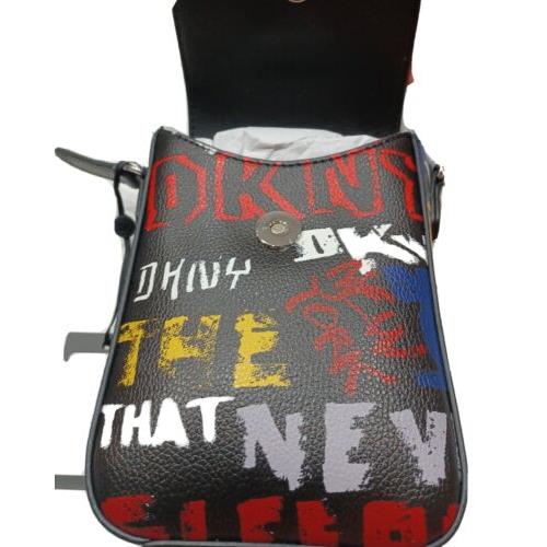 Dkny Cleo NS Phone X Body Crossbody Black Multi Graffiti