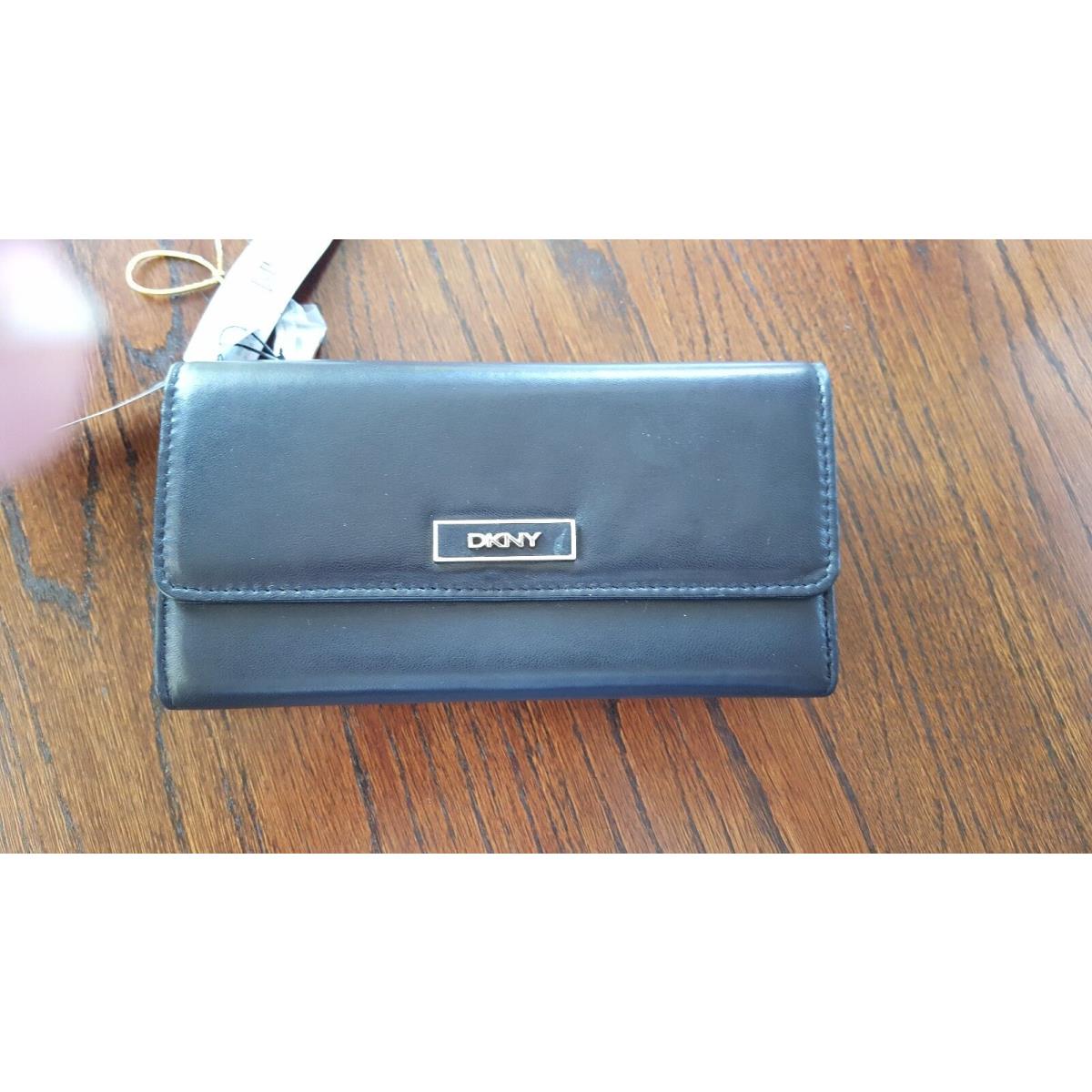 Dkny Leather Black Slgs Box Gansevoort Wallet 744321306