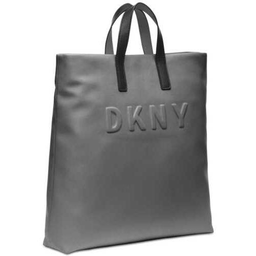 Dkny Tilly Logo Handbag Tote Gunmetal
