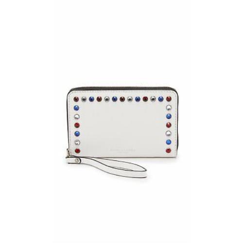 Marc Jacobs Leather P.y.t. Zip Phone Wristlet in Star White