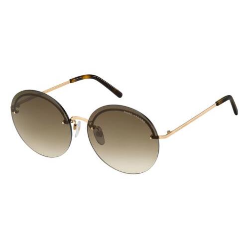 Marc Jacobs Women`s Marc 406/G/S Oval Sunglasses Dark Havana/brown Gradient 60