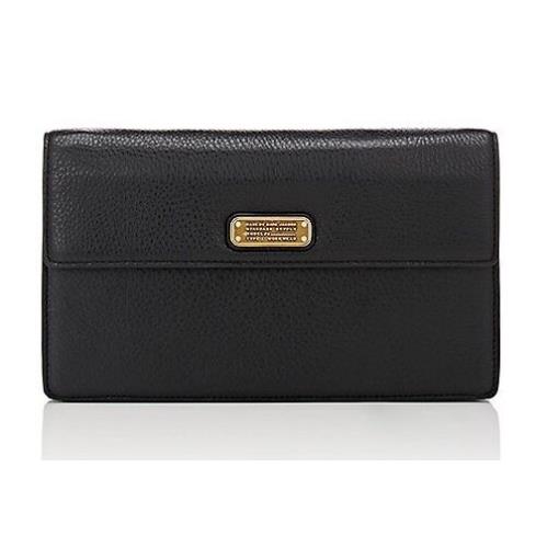 Marc Jacobs Nifty Gifty Jemma Clutch Signature Workwear Plaque Slip Pocket
