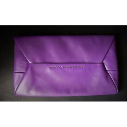 Marc BY Marc Jacobs Purple Leather Envelope Clutch