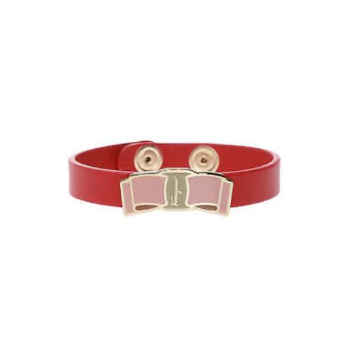 Salvatore Ferragamo Vara Bow Women`s 727480 Red Bracelet