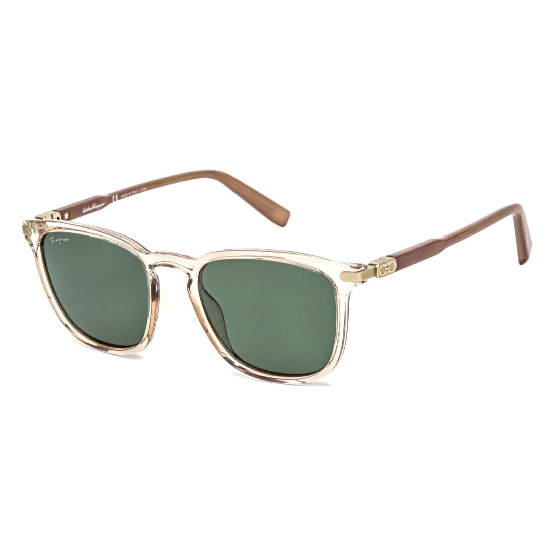 Salvatore Ferragamo Sunglasses SF 881S 690 Champagne Green Lenses 53-19-140