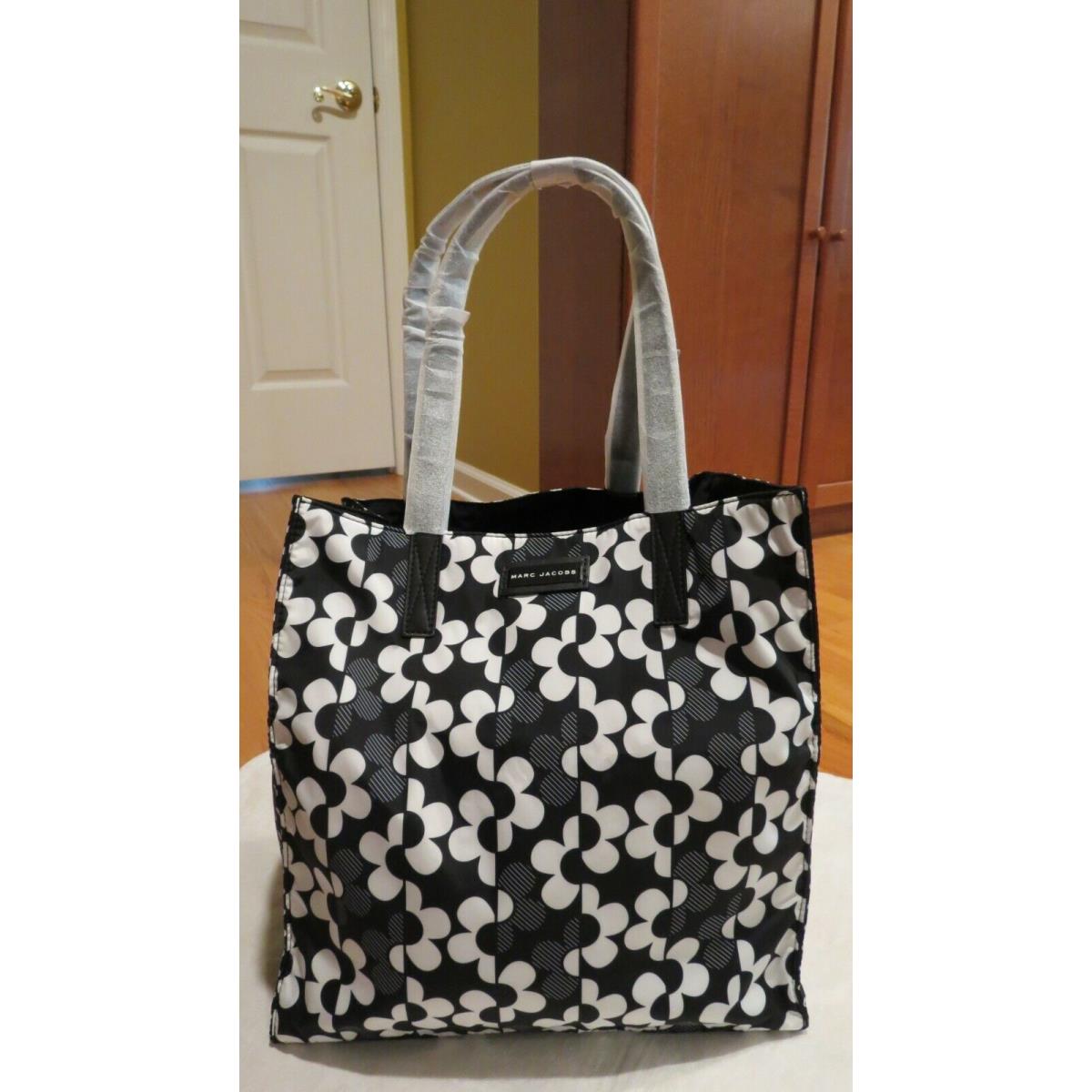 Marc Jacobs NY Tuck Tote Textile Black Multi Floral