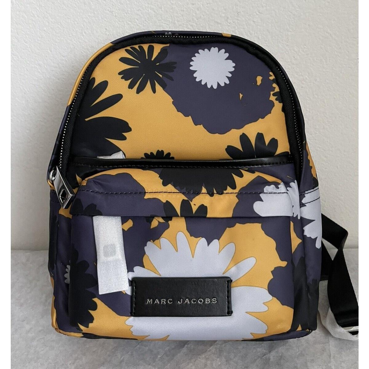 Marc Jacobs Nylon Varsity Pompom Printed Backpack Ginger Multi