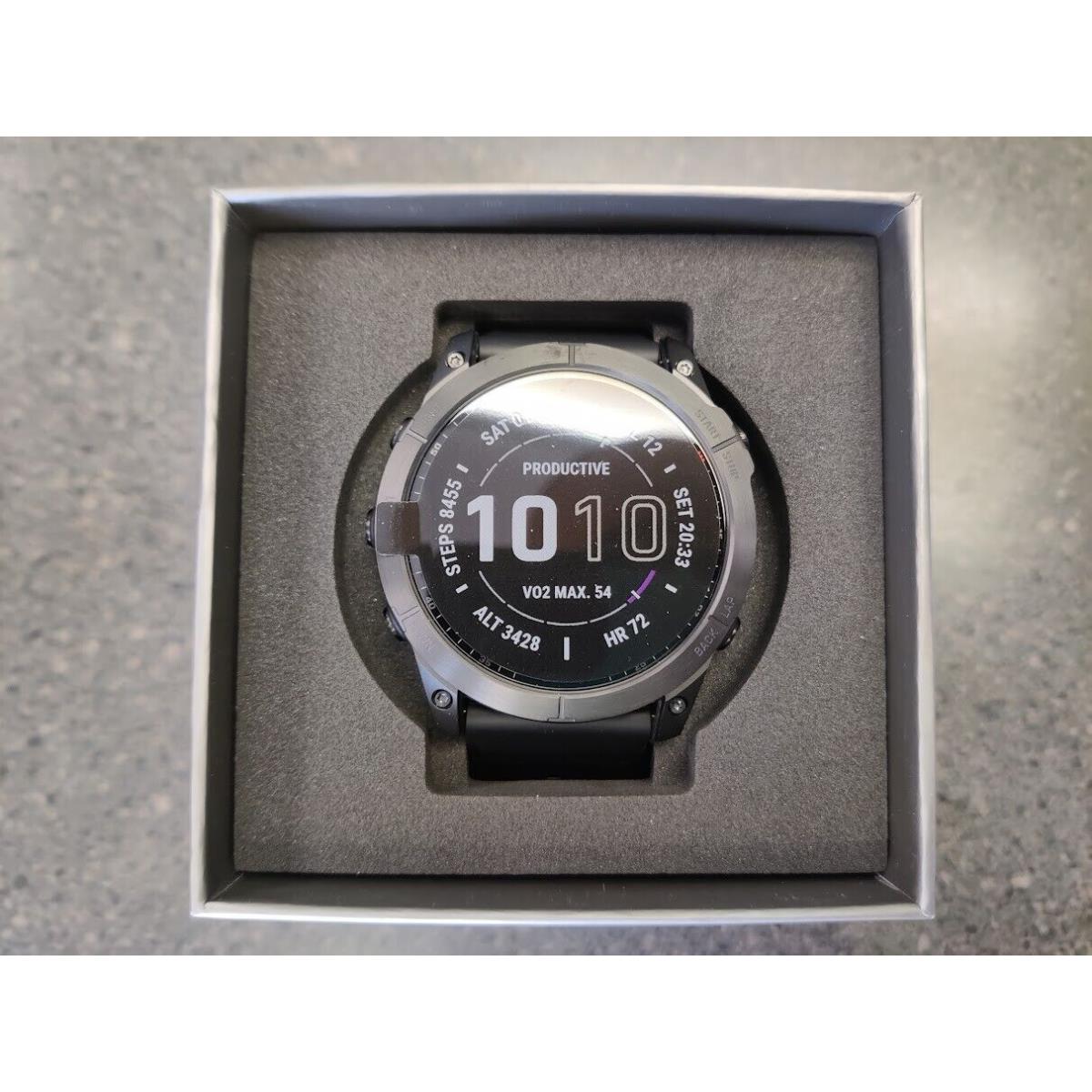 Garmin Fenix 7X Sapphire Solar Gps Smartwatch Running Cycling Black