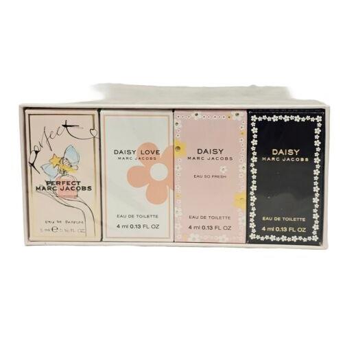 Marc Jacobs 4 Pieces For Women Mini Gift Set 0.55 Ounce