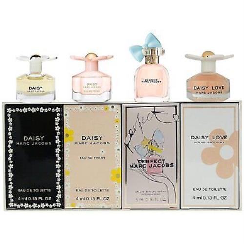 Marc Jacobs Daisy Cologne Set For Women Mini Edt Splash 4ml