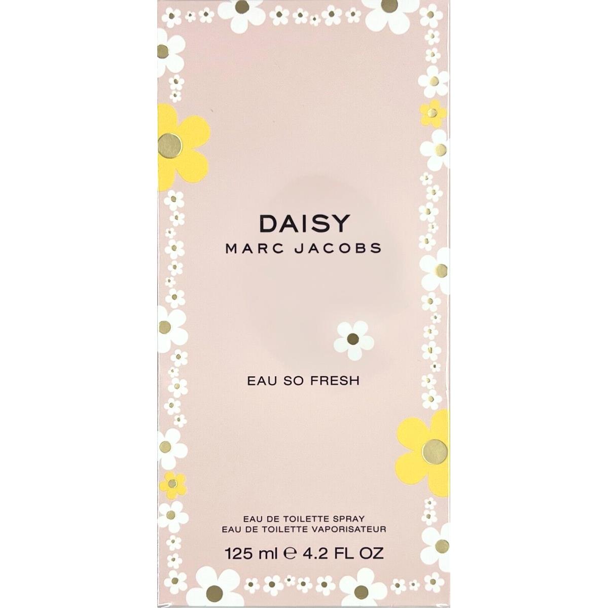 Marc Jacobs Daisy Eau SO Fresh Eau DE Toilette Spray For Women 4.2 Oz / 125 ml