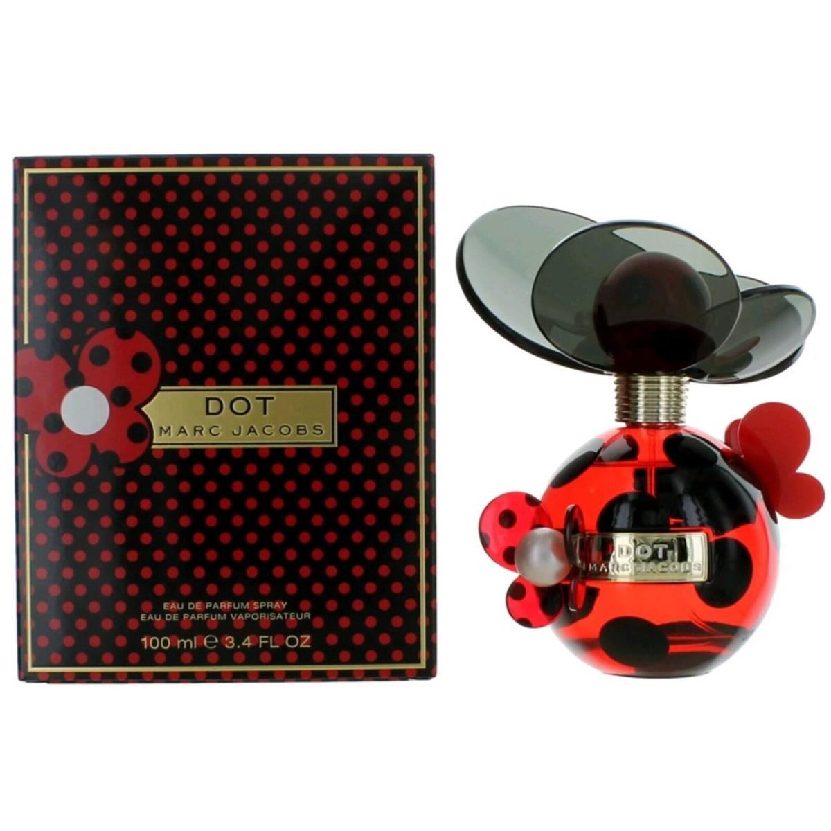 Marc Jacobs Women`s Edp Spray Dot Vanilla Musk and Driftwood Base Notes 3.4 oz