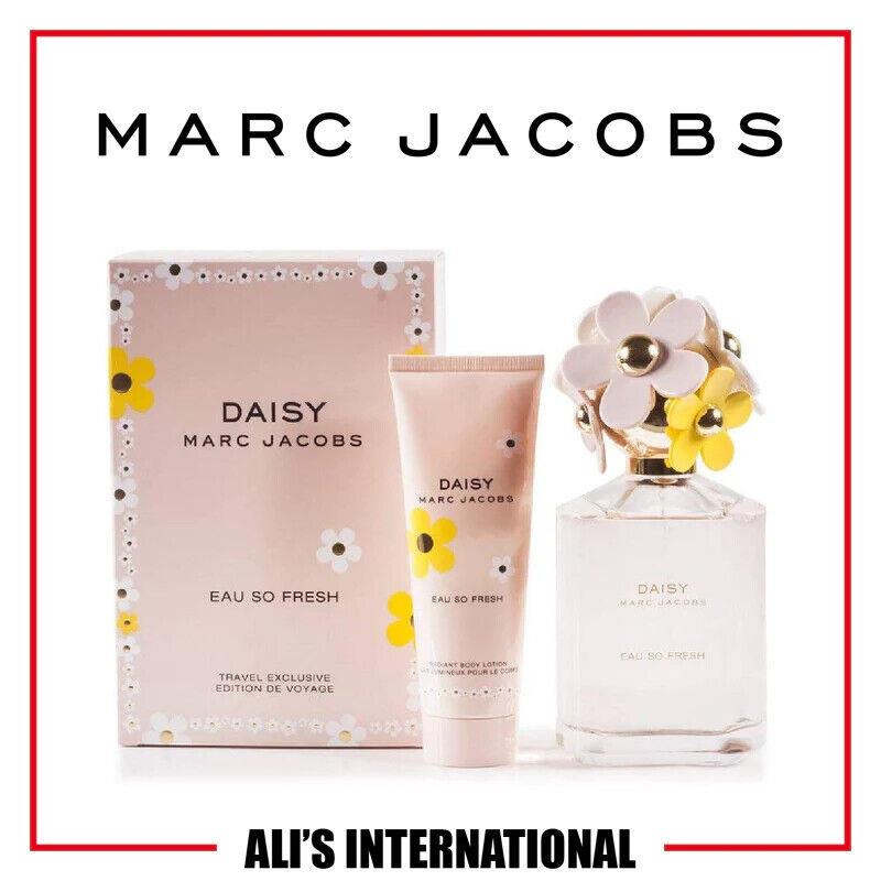 Daisy Eau So Fresh Marc Jacobs 2 Pc Travel Exclusive 4.25 Oz Spray 2.5 Oz Lotion