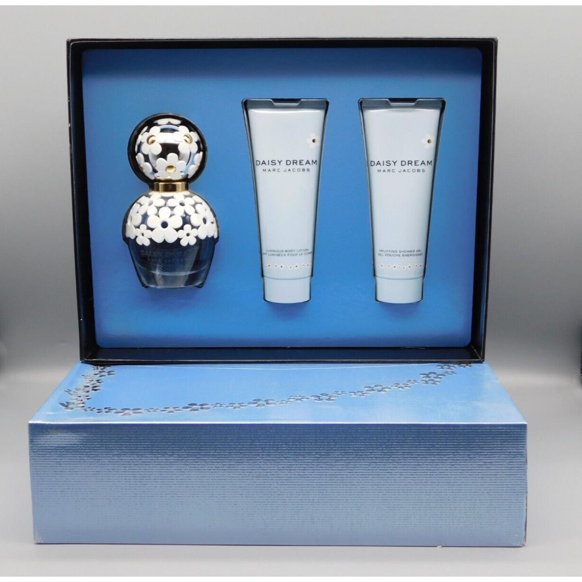 Marc Jacobs Daisy Dream 3 Piece Gift Set Eau de Toilette Spray 1.7 Oz/ Body Loti