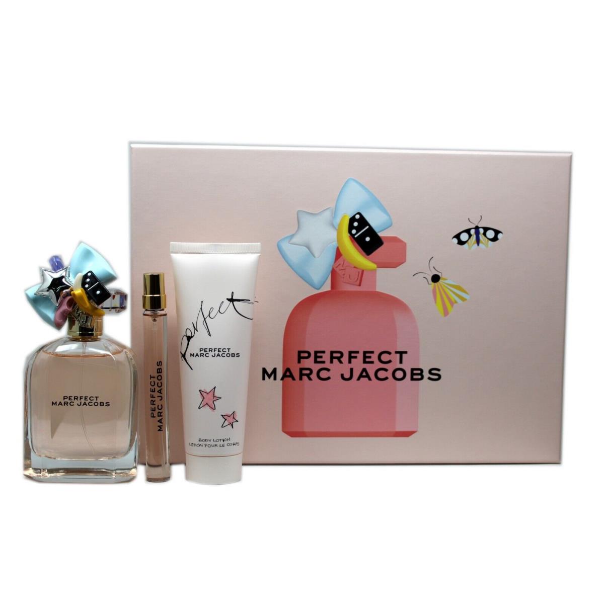 Marc Jacobs Perfect 3 Piece Gift Set Eau DE Parfum Spray 100 ML/3.3 Fl.oz