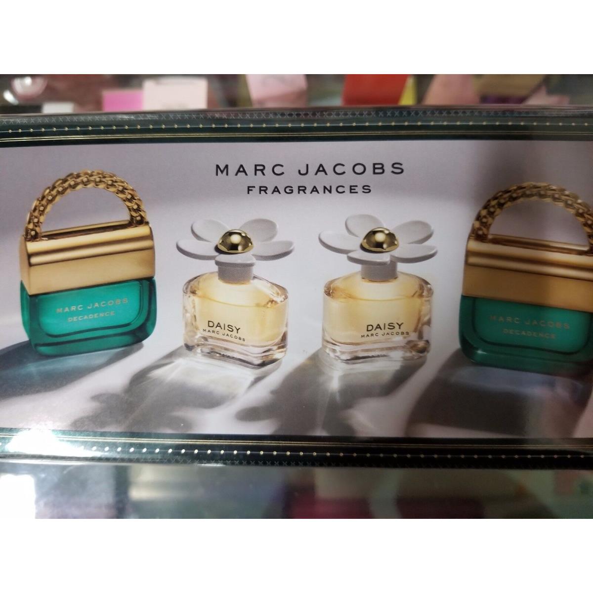 Marc Jacobs 4 Pc Mini Edp Edt Travel Gift Set Daisy Decadence Collection