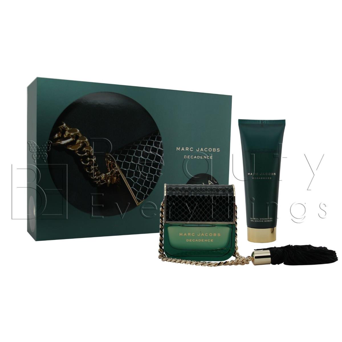 Marc Jacobs Decadence 2PC Gift Set 1.7oz Edp + 2.5oz S/g Discontinuted