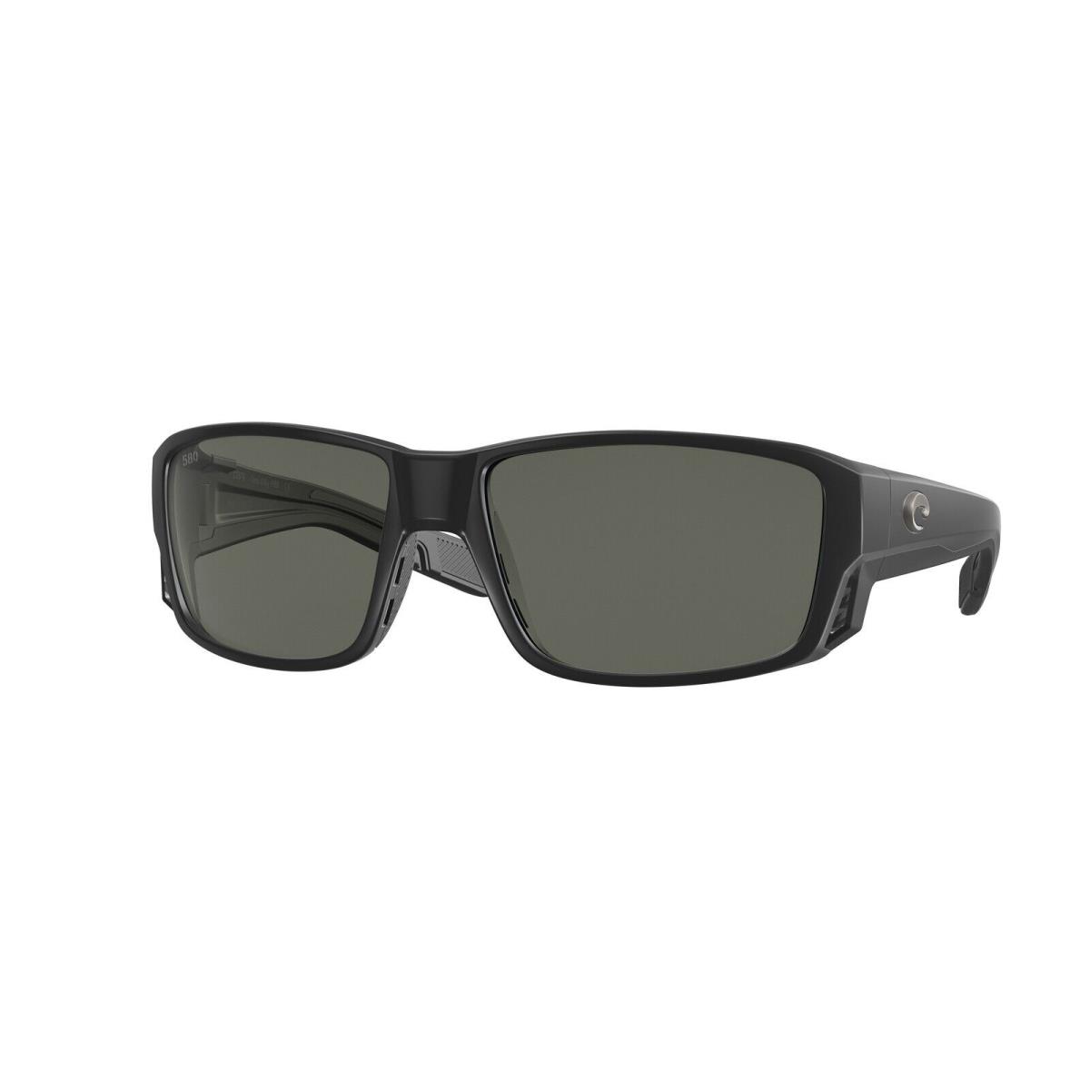 Costa Del Mar Tuna Alley Pro Sunglasses Matte Black w/ Gray Polarized Glass Lens