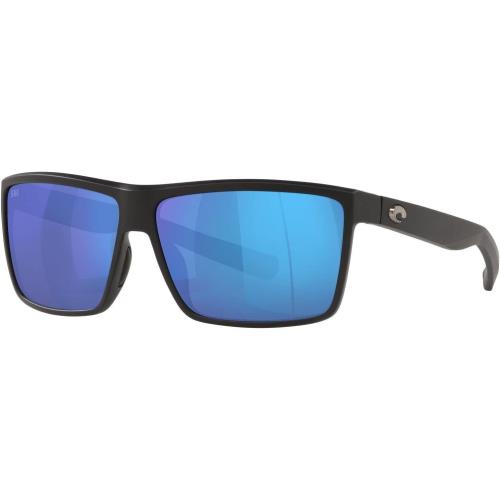 Costa Del Mar Rinconcito Sunglasses Matte Black Frame w/ Blue Mirror Glass Lens - Frame: Black, Lens: Blue