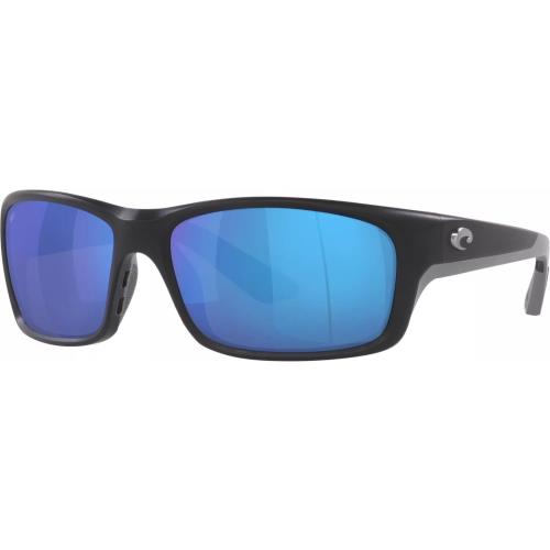 Costa Del Mar Jose Pro Sunglasses Matte Black Frame w/ Blue Mirror Glass Lens - Frame: Black, Lens: Blue