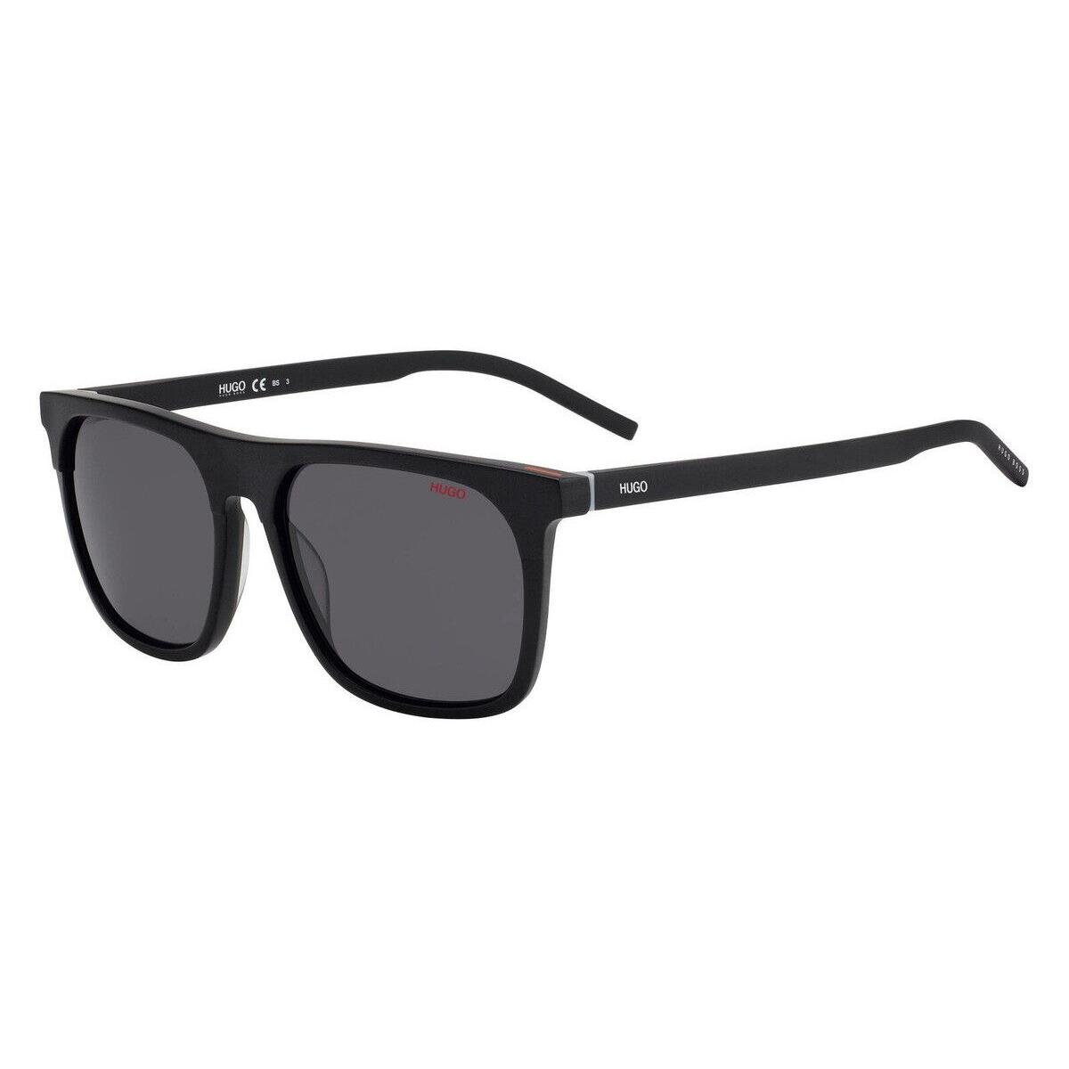 Hugo Boss 1086/S Sunglasses Men 0003 Matte Black Rectangle 56 - Frame: 0003 Matte Black, Lens: IR Gray, Code: 0003IR