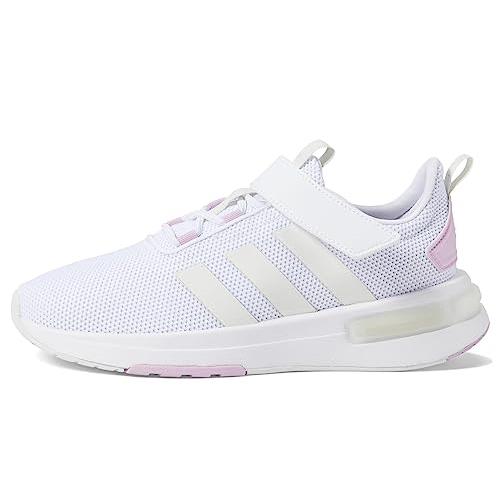 Adidas Unisex-child Racer Tr23 Sports Trainer Shoe White/Off White/Bliss Lilac