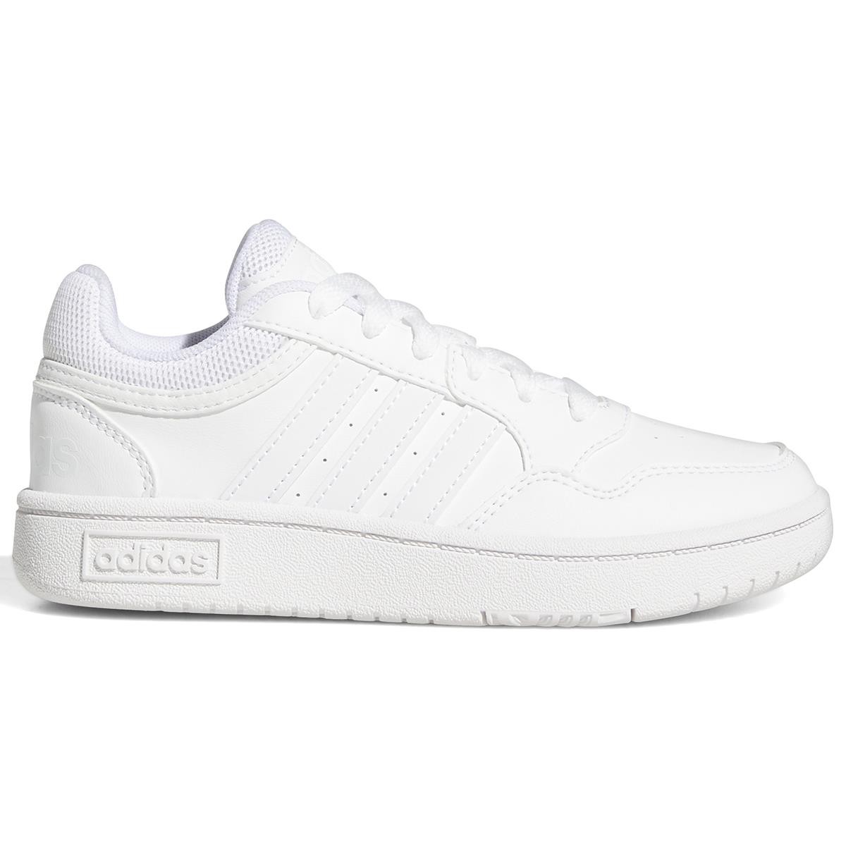 Adidas Boys` Hoops 3.0 Low Shoes WHITE