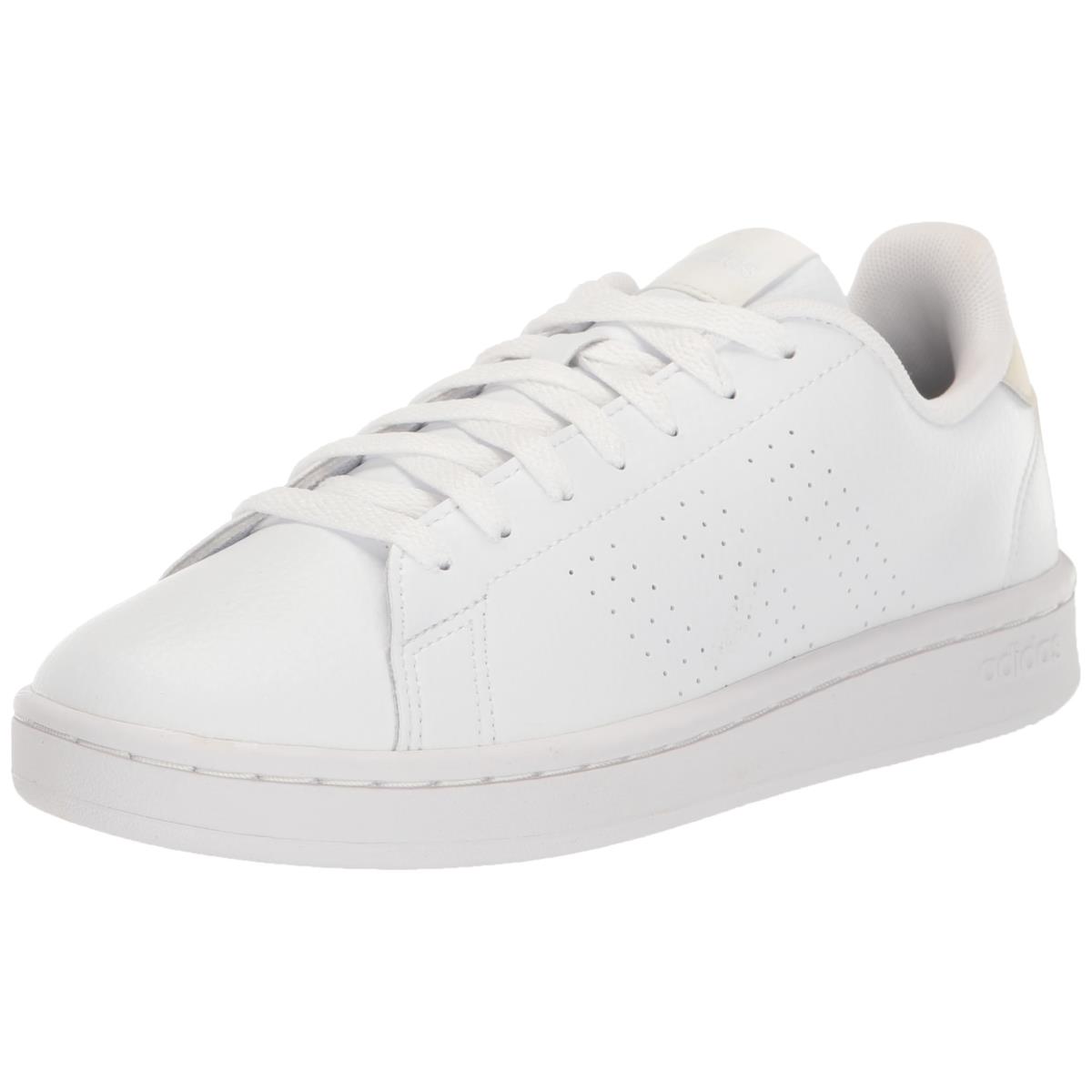 Adidas Women`s Advantage Tennis Shoes White/White/Zero Metallic