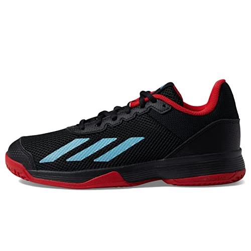 Adidas Unisex-child Courtflash Sneakers Black/Preloved Blue/Better Scarlet