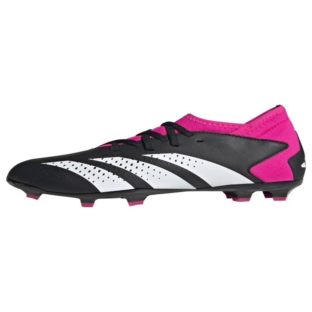 Adidas Unisex Accuracy.3 Firm Ground Soccer Shoe Black/White/Team Shock Pink