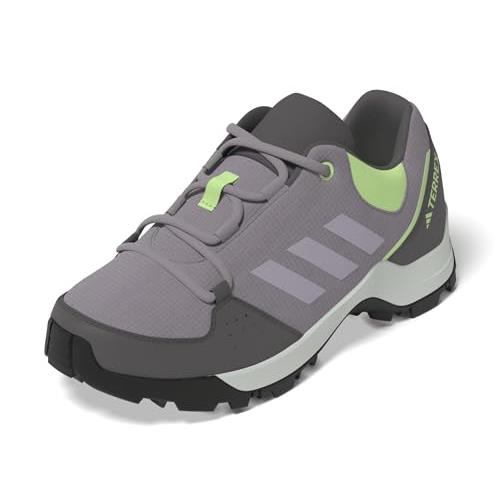 Adidas Unisex-child Terrex Hyperhiker Low Sneaker Preloved Fig/Silver Dawn/Green Spark
